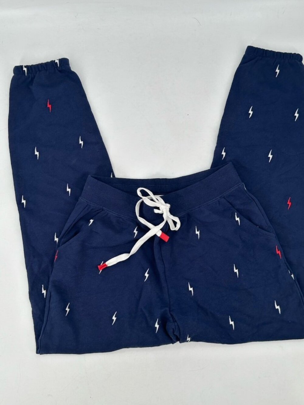 P.J. Salvage Sweatpants Lounge Blue Lightning Bolts Joggers Athleisure XS